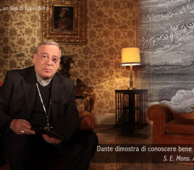 Il Mistero di Dante_regia Louis Nero_Monsignore Agostino Marchetto_frame4